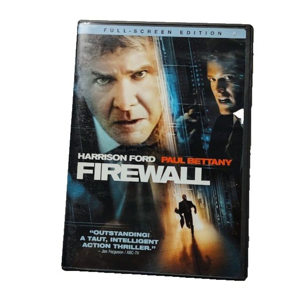 Firewall DVD Movie PG 13 2006 Suspense Action Harrison Ford Paul Bettany